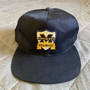 Vintage Michigan Wolverines New Era Pro Model SnapBack Hat Adjustable UM Cap